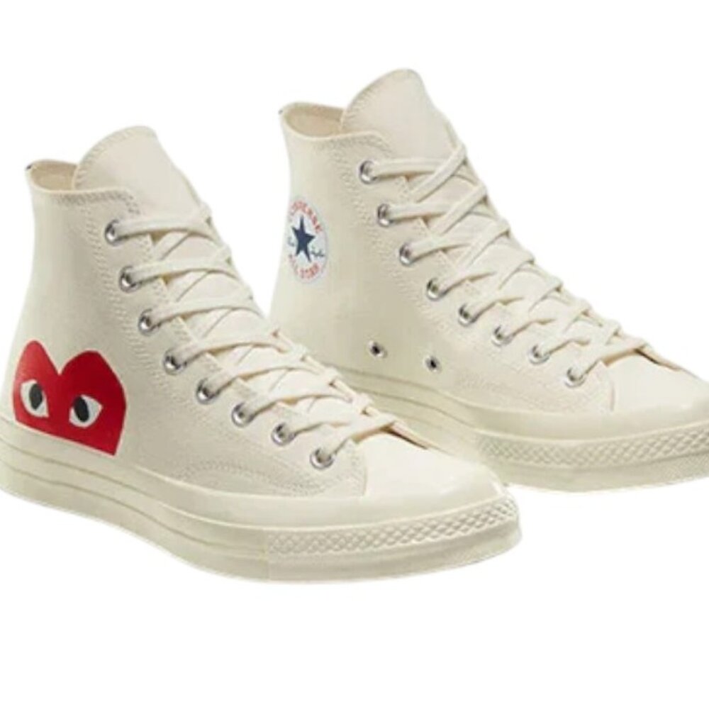😍 NEW Converse x Comme des Garçons PLAY Chuck 70 High Top - Picture 1 of 10